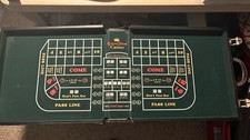 Vintage Excalibur Casino Craps, Black Jack & Roulette set with leather case picture