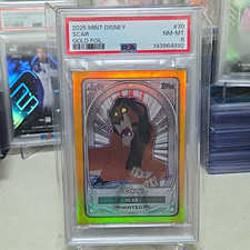 2025 Topps 2025 Mint Disney Scar #70 Gold Foil 10/50 PSA 8 Cert picture