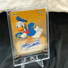 2025 Topps Disney Chrome Donald Duck Tony Anselmo Auto AA-TAN 46/50 picture