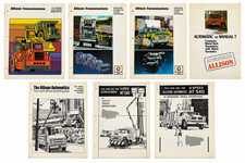 Lot 7 Vintage Detroit Diesel Allison Transmission Truck Bus Sales Brochures AT54 picture