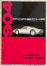 PORSCHE OFFICIAL 904 CARRERA GTS SPORTS RACER DRIVERS MANUAL ENGLISH Ed 1964 MY picture