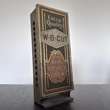 ANTIQUE EXTRA QUALITY WB CUT THE REAL TOBACCO CHEW ADVERTISING DISPENSER RACK picture