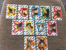 COMPLETE SET OF VINTAGE 11. 1984 TOPPS GREMLINS STICKERS PUZZLE MINT picture