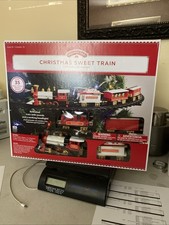 Holiday Time Christmas Sweet Train Set 35” Track Tested Working w/ Box picture