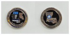 Louisiana DPS&C Covington District Thin Blue Line Challenge Coin 2#1 picture