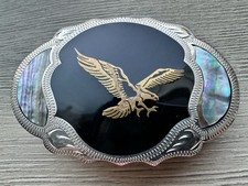 vintage handcrafted western belt buckle by Johnson & Held picture