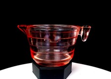 Depression Era Pink Glass 2 Cup 1 Pint Vintage 3 3/8