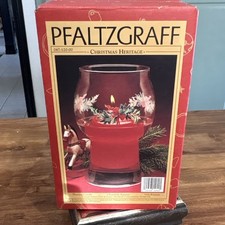 Vintage 1995 Pfaltzgraff Christmas Heritage Floating Candle Set 047-120-00 NIB picture