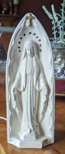 Vintage Mother Mary Madonna Light Grotto Shrine Lamp  7 5/8