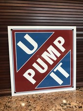 U Pump It gasoline metal advertising sign Oil Gas picture