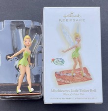 MISCHIEVOUS LITTLE TINKER BELL ORNAMENT HALLMARK DISNEY-10-+24--121 picture