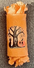 Rare vintage Halloween Crepe Paper Party Favor handmade with prizes no candy picture