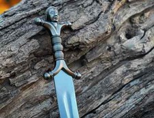Handmade Celtic European Medieval Carthaginian Cosplay Sword with Sheath Gift picture