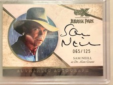 2026 Cryptozoic Jurassic Park Sam Neill Dr. Allan Grant On Card Auto /125 picture