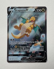2021 Pokemon Evolving Skies Dragonite V Alternate Full Art Holo 192/203 Nintendo picture