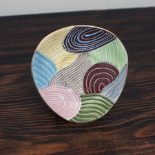 Vintage Ardalt Lenwile China Japan 6674 Hand Painted Porcelain Dish MCM picture