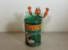 Vintage Popeye The Sailor Man Action Figure In Allen’s Spinich Can picture