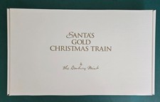 The Danbury Mint Santa’s Gold Christmas Train - Original Box & Certification picture