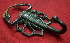 Scorpion Shape Decorative Hook Emperor Handmade Brass Home Wall Door Decor VR286 picture