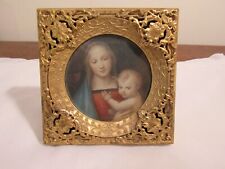 Vintage Framed Picture of the Madonna and Child picture