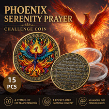 15PCS Phoenix Novelty/ Challenge Coin,Christian Collectible Coin,meaningful gift picture
