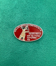 CUBA CUBAN VINTAGE FEU 2ND TRICONTINENTAL CONFERENCE STUDENT ENAMEL LAPEL PIN picture