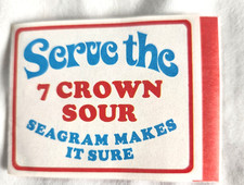 Seagram 7 Collectible Advertising Multifolded Insert picture