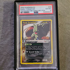 Pokémon 2004 EX Team Rocket Returns Dark Tyranitar #20 Foil PSA 6 picture