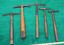 5pcs Antique Vintage Jeweler Cobbler Tack Hammer Tools Waterson's etc picture