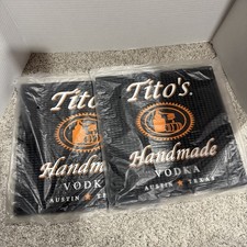 Tito's Handmade Vodka Bar Mat Rubber Spill Mat 12x12 inches #1579 (2 Pk) picture