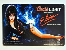 Coors Light Beer Elvira Sign Mistress of The Dark Halloween Cassandra Peterson picture