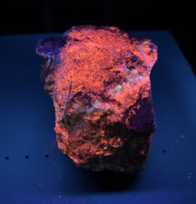 Ojuela Fluorite (UV) Calcite and Malachite in Matrix Durango, Mex. 536 Grams picture