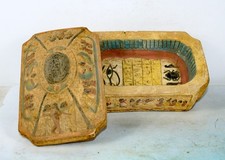 Rare Egyptian Antique Pharaonic Style Stone Box BC Era picture