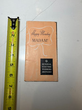 Vintage 1938 General Electric Wash Machine Brochure Washers Ironers picture