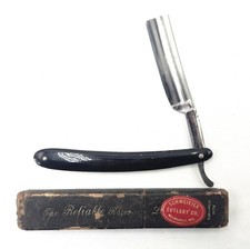 Vintage Shave Ready 1920s L Lowe Co Reliable Straight Razor Schweitzer Cutlery picture