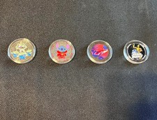 2026 Disneyland EXCLUSIVE Color Medallions Tomorrowland- Set of 4 Coins picture