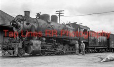 Macon Dublin & Savannah #48 2-10-0 with crew Vidalia GA 1950 NEW 5X8 PHOTO picture