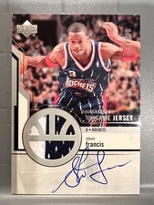 Autograph Limited to 100 Pieces Auto Jersey 03 Upper Deck Steve Francis NBA Auto picture