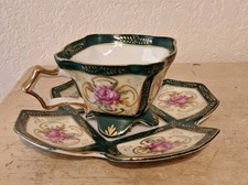 Vintage Royal Sealy Assymetrical China Tea Cup And  Saucer picture