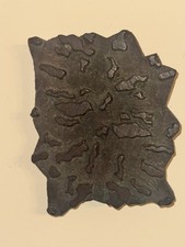 Vintage Large Wood Textile Abstract Stamp Hand Carved picture