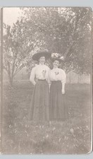 LADY FRIENDS des moines ia c1910 postcard iowa real photo rppc women picture