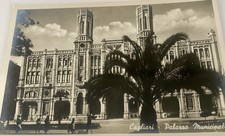 VTG Postcard Sardinia - Cagliari Municipality - Italy Vintage Rare RPPC Via Roma picture