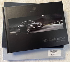 PORSCHE 911 997 BLACK EDITION HARDBACK PRESTIGE SALES BROCHURE USA 2011 - 2012 picture