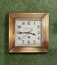 Rare Antique Manning Bowman Art Deco Machine Age Wall Clock picture