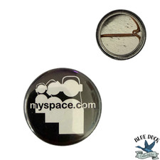 Vintage Early 2000's MySpace Promotional Button - 1