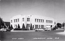 c1950s City Hall, Hodrege, Nebraska Real Photo Postcard/RPPC picture
