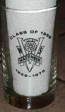 MACOMBER HIGH SCHOOL TOLEDO OHIO CLASS OF 1956 20TH REUNION GLASS 1976 BEER CUP picture