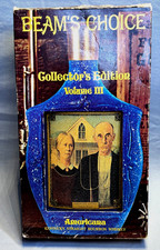 Jim Beam Collector Bottle Decanter AMERICANA GOTHIC -Blue Velvet 1968 with Box picture