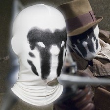 Rorschach Mask Print Inkblot Watchman Balaclava Cosplay Costume Hood Mask White picture