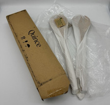 Quince Olivewood Salad Servers Set of 2 Olivewood One Size New in Box picture